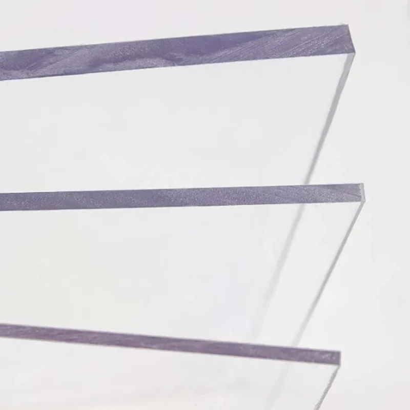 Transparente, hartbeschichtete Acrylplatte